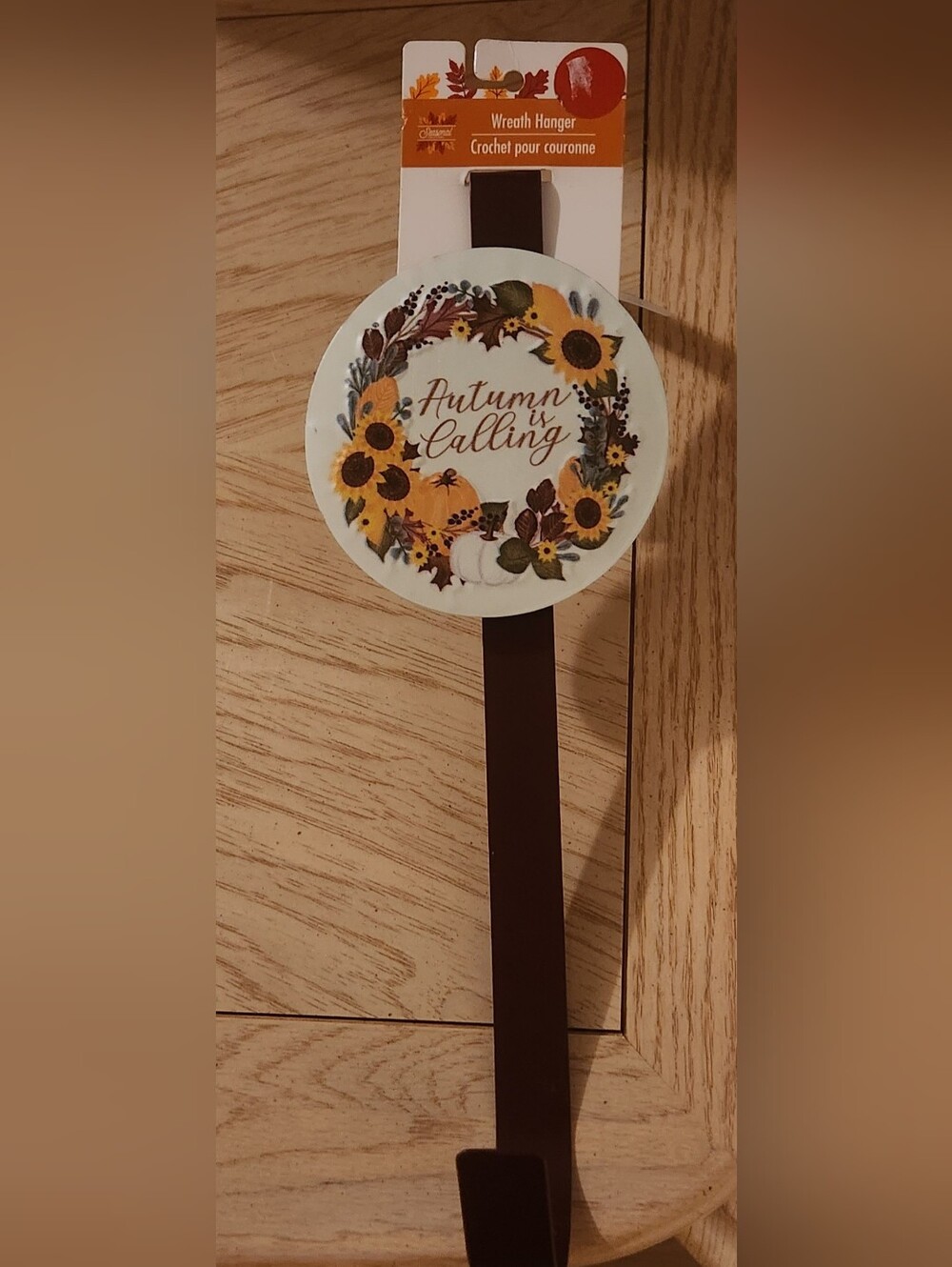 Autumn is Calling Sunflower Wreath Hanger